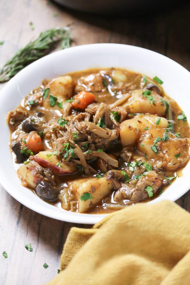 Oyster Mushroom Jackfruit Pot Roast